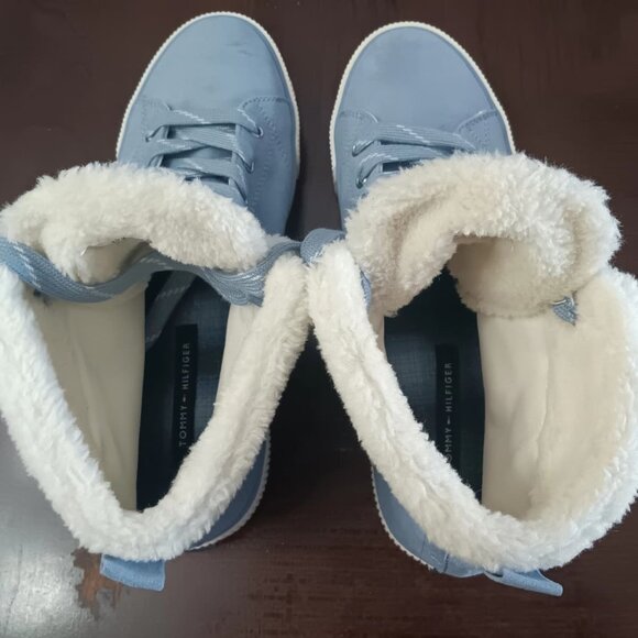 TOMMY HILFIGER Women's light blue ankle boots size 9 comfortable and flexible - Picture 11 of 14